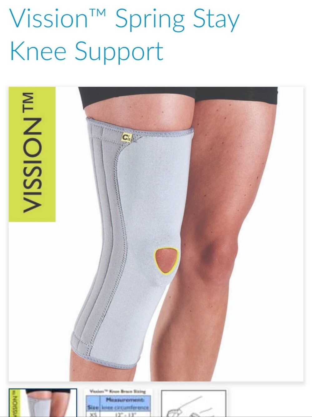 Allard USA Vission Spring Stay Knee Support